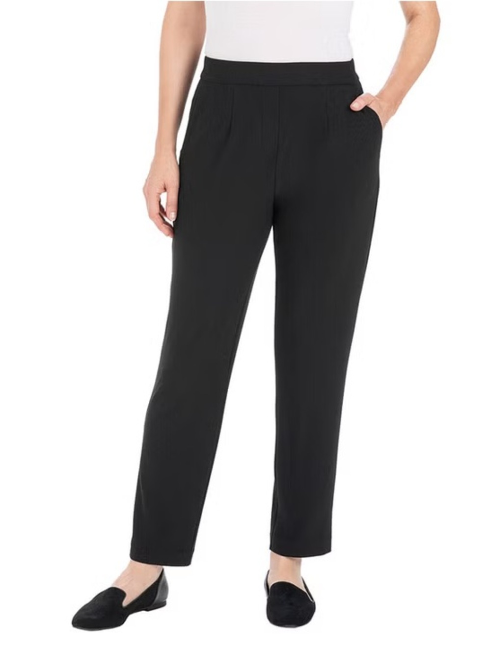 Hilary Radley Black Pull on Pants in XXL